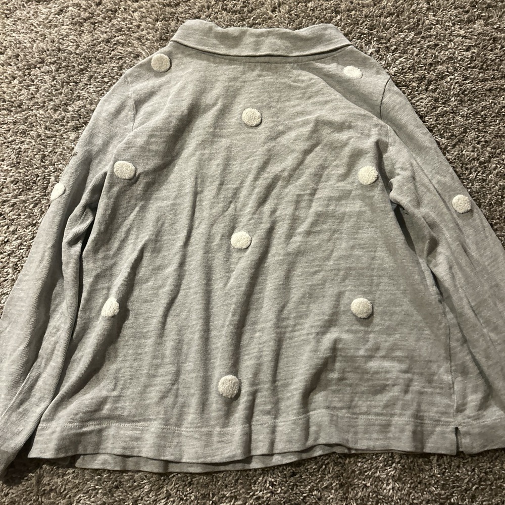 Grey polkidot women's sweater